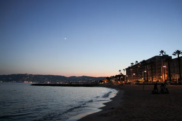 Juan-les-Pins pludmale, Antibes, Francija